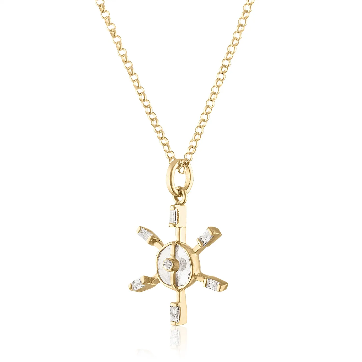 THEIA DIAMOND SLICE STAR PENDANT