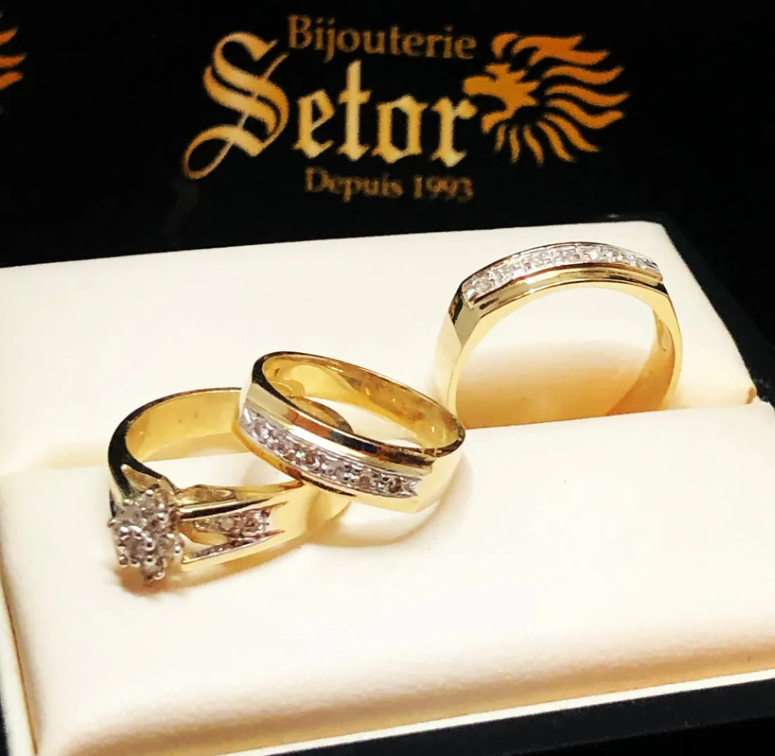 Trio diamond rings DER039