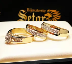 Trio diamond rings DER039