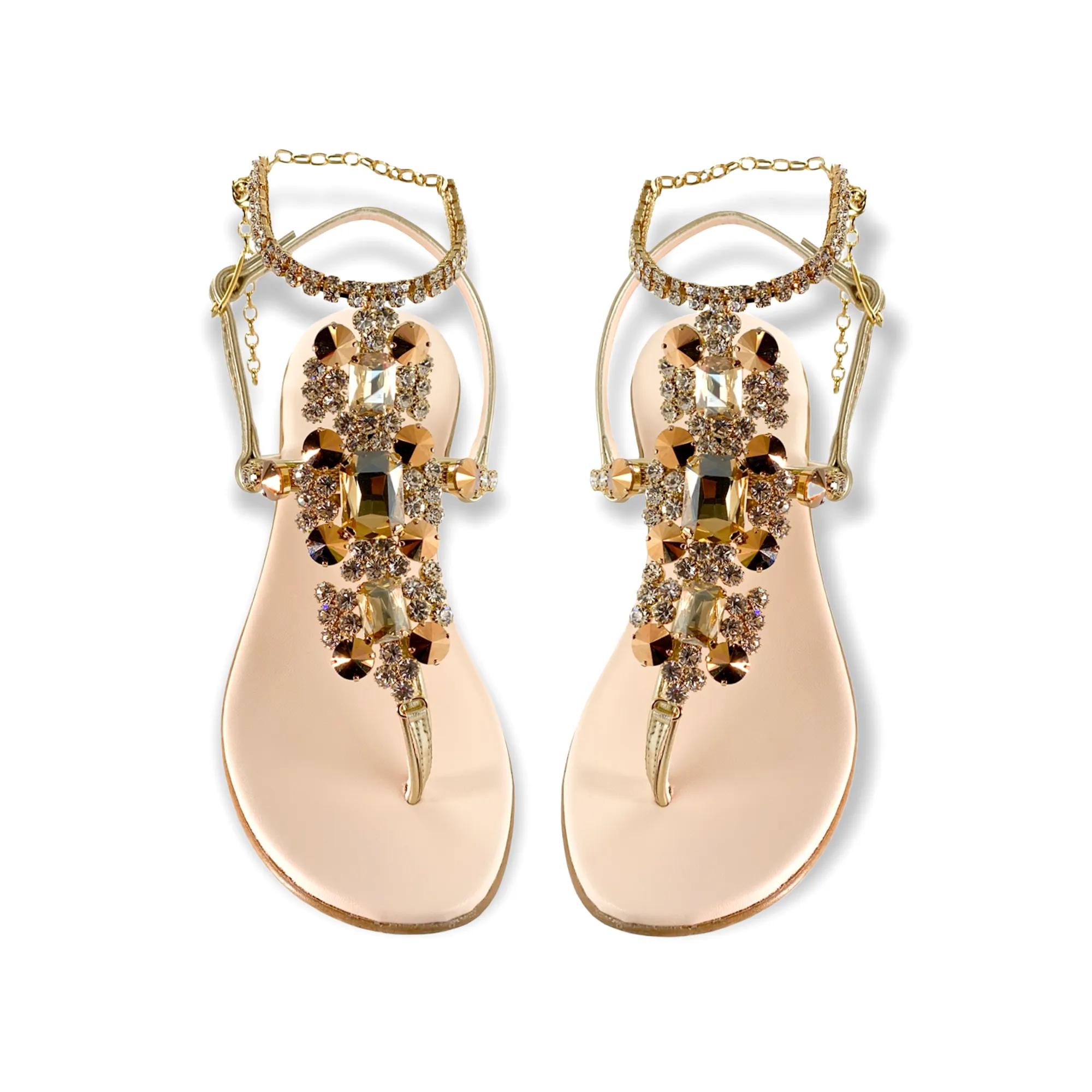 Valentina Crystal Embellished Sandals