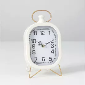 White Oblong Desk Clock