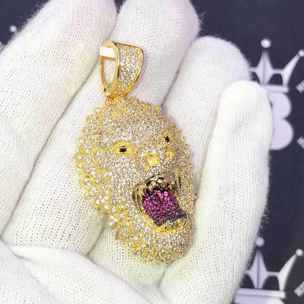 Wild Animal CZ Hip Hop Bling Bling Pendant