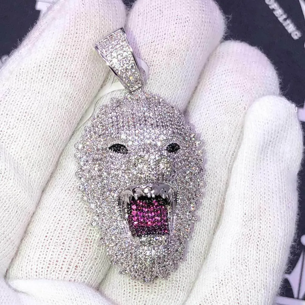 Wild Animal CZ Hip Hop Bling Bling Pendant