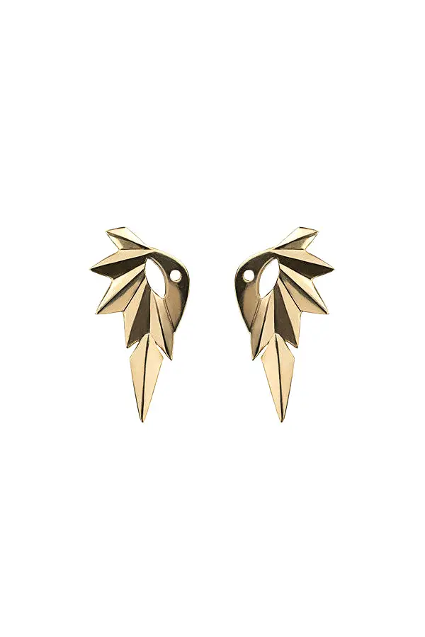 Wing Reverse Earring, Gold