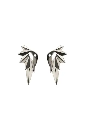 Wing Reverse Earring, Silver