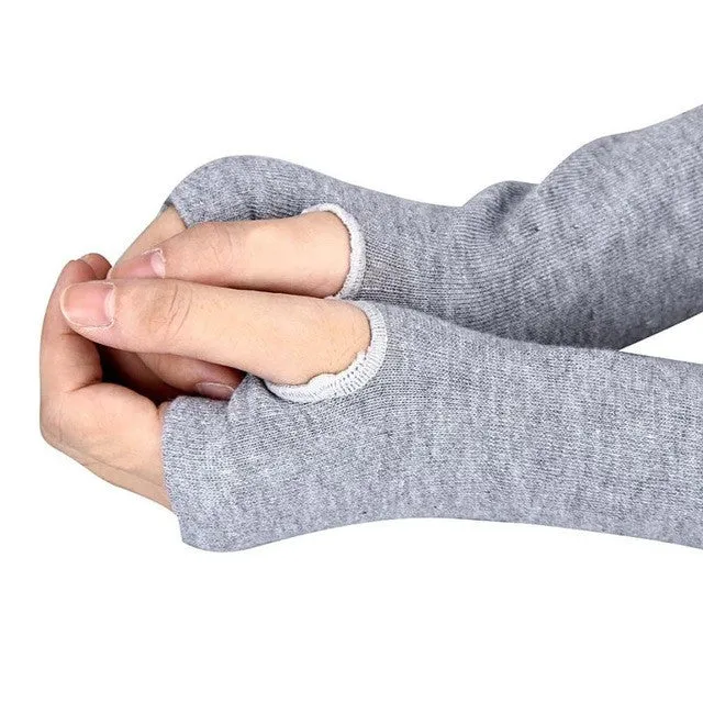 womens fashions  Wrist Gloves Arm Hand Warmer With Knitted Long Fingerless Gloves Mitten La signora Guanti invernali SM6