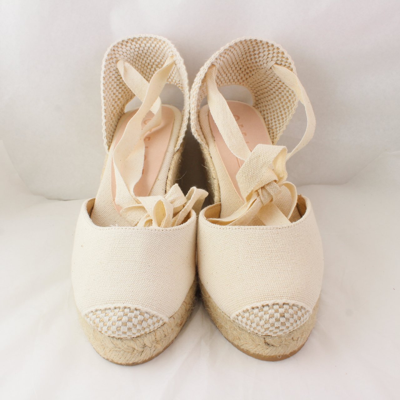 Womens Office Marmalade Part Espadrille Natural Canvas