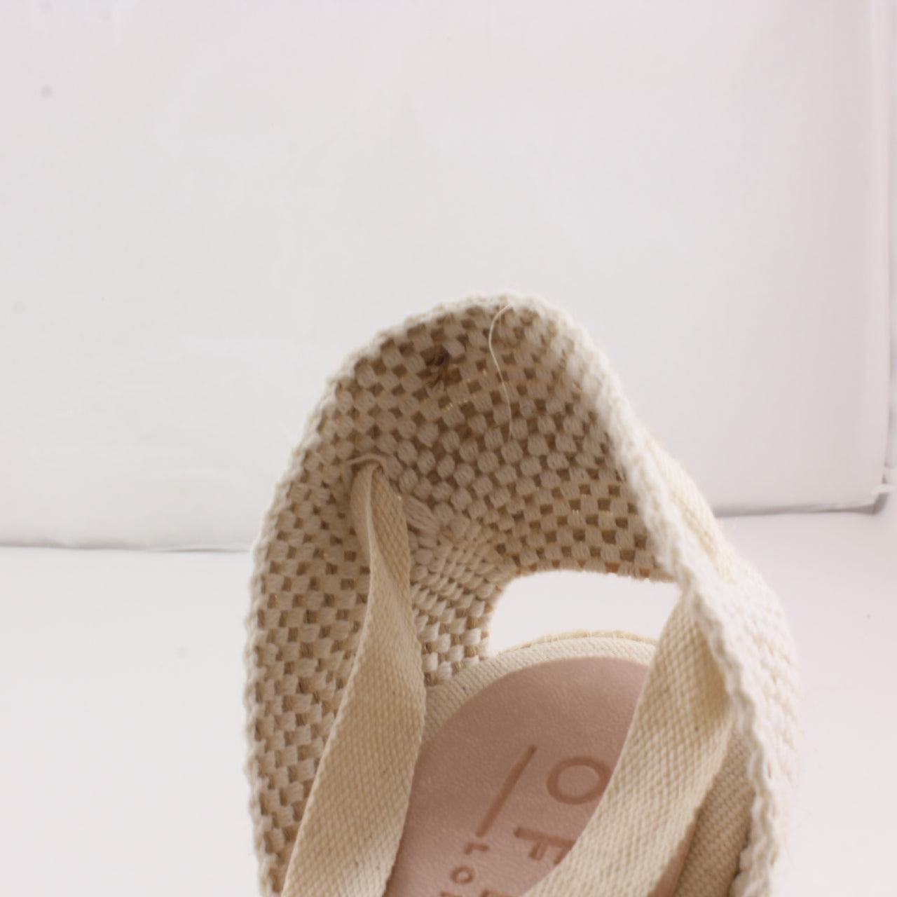 Womens Office Marmalade Part Espadrille Natural Canvas